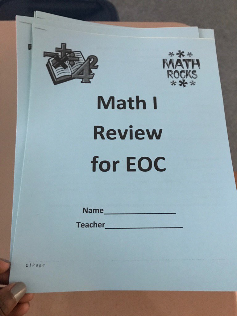 ''Twas the week before EOCs and Mrs. Kroh handed out these packets...#seriousmatter #exams #StudentLearning #big3