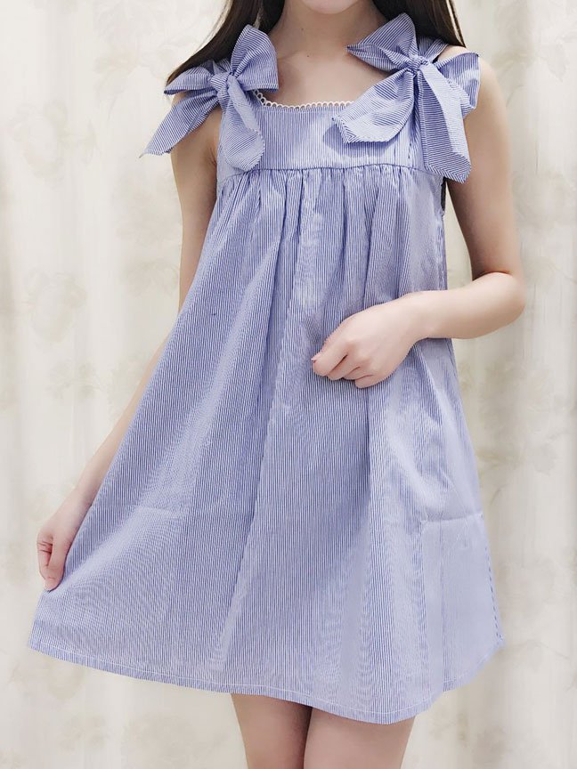 Evelyn オンライン 本日ワンピースが入荷いたしました 爽やかなストライプやギンガムは夏に着たくなりますよね リボンストライプop 7 900 襟付きギンガムop 7 900 夏を先取り Evelyn Scoopnest