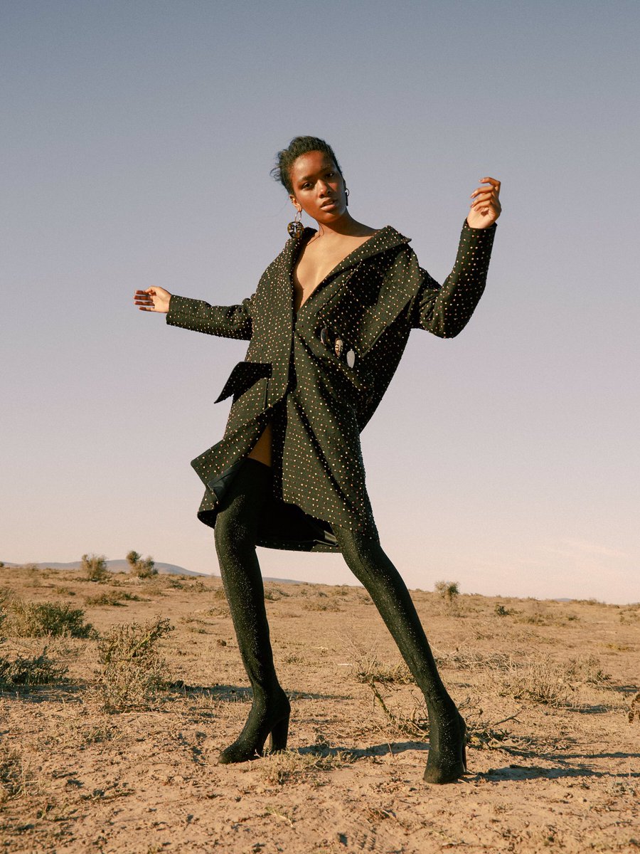 akedo_official's tweet photo. The Lathika spotty wool coat with hand carved cow bone masks. #AKEDO 
Photographer- @stevemarais https://t.co/tg3nBNAH49