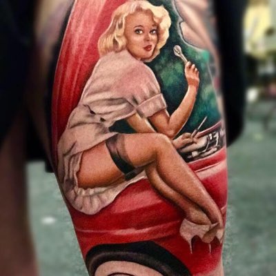 AlexCrookTattoo's tweet photo. What do people think? #pinupgirlstyle #pinuptattoo #pinup #detail #tattoo #pinupart #NewProfilePic #alexcrook https://t.co/XbBDzxNjBH