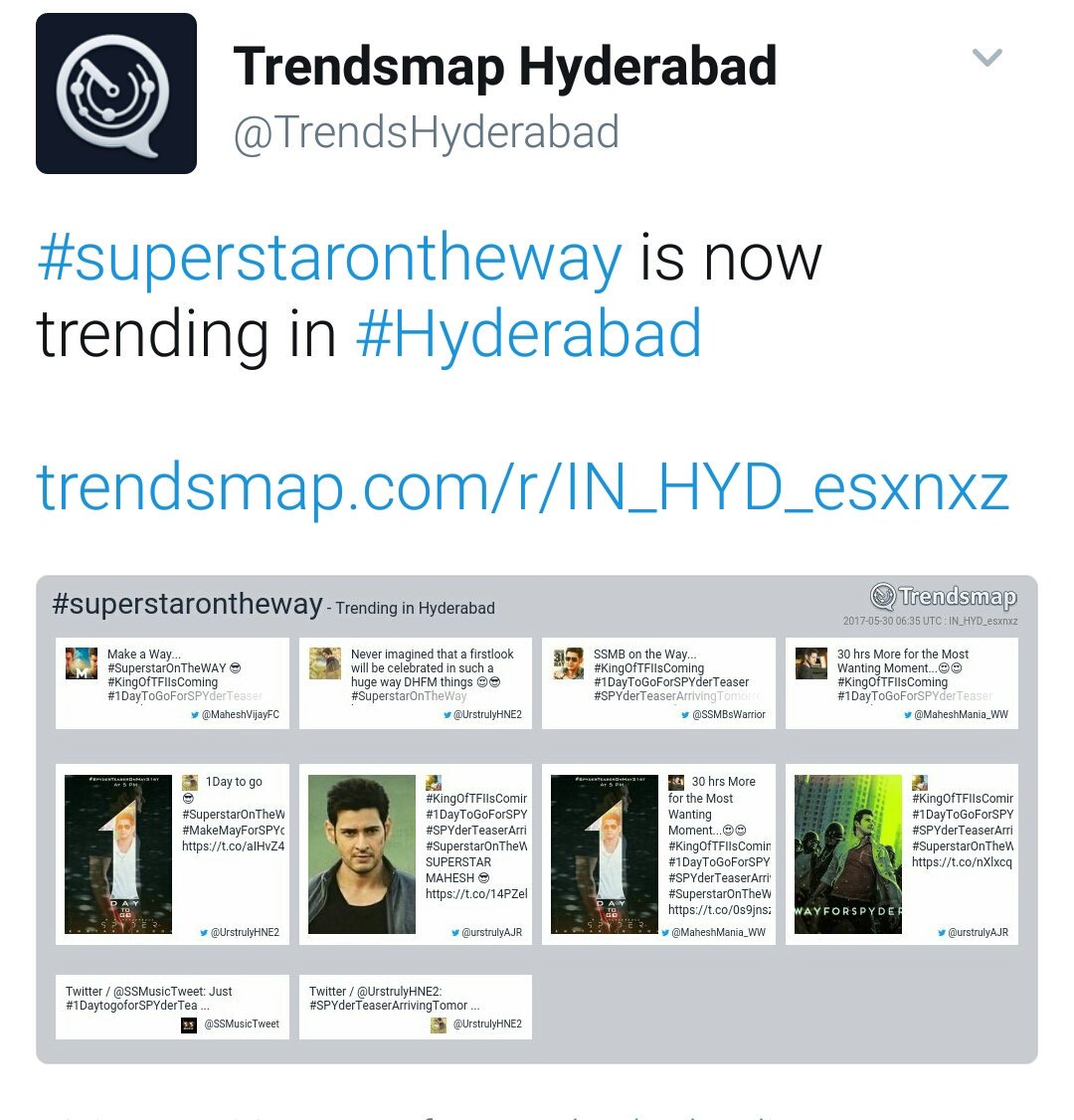 urstrulyTK's tweet image. #SpyderFestbegins
#SpyderTeaserArrivingTomorrow
#SpyderNewWorkingStills