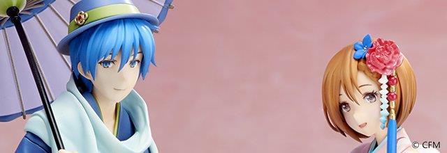 cfm_miku's tweet image. 初音ミクブログ更新　【雪ミク スカイタウン】フィギュア「花色衣」MEIKO＆KAITOが5/31発売開始！PRONTO新コラボメニューも登場！　blog.piapro.net/2017/05/c17053… #初音ミク