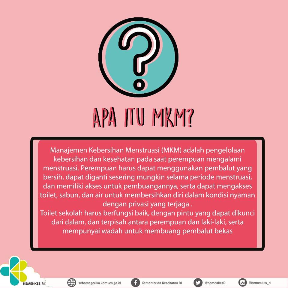 KemenkesRI's tweet photo. Sore #Healthies , Yuk kenali Manajemen Kebersihan Menstruasi (MKM) 😊 #MHD2017 https://t.co/5VxbkL6Jhl