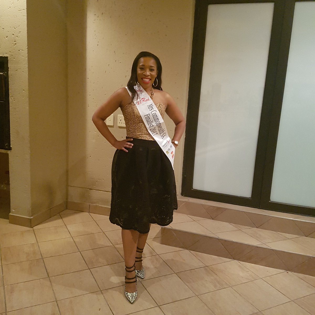 palesa_phiri1's tweet photo. My new Sash and loving it.
# Mrscwsa2017
#Stageline
#Transformhers
# Zeeworld https://t.co/CN9iYexGkX