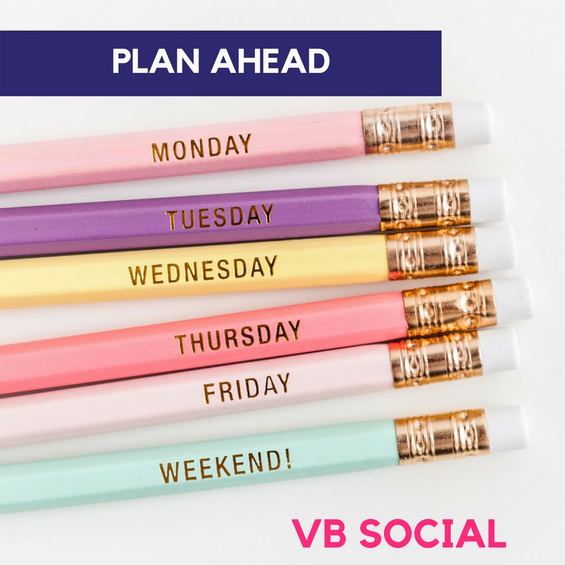 This week in VB Social we are discussing the benefits of planning your social media for your #wedding or #smallbusiness.  It's well worth it