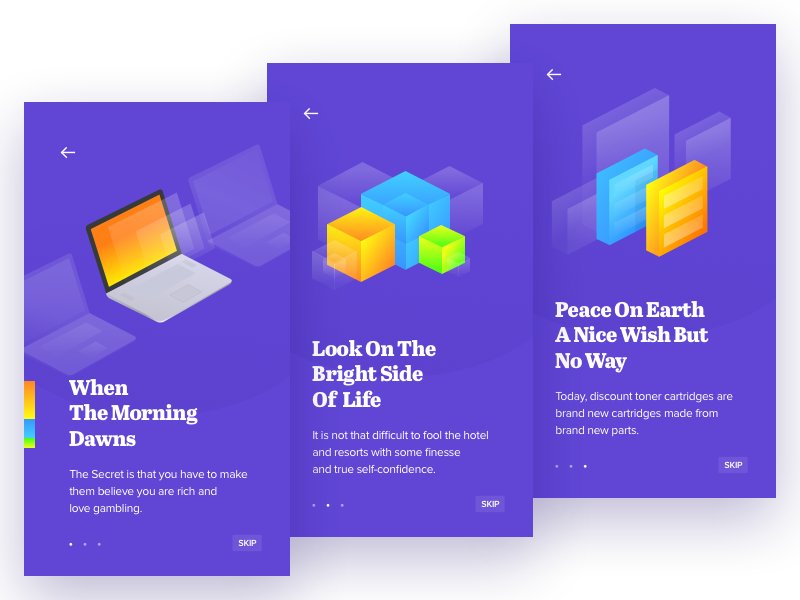 CollectUI's tweet image. #DailyUI 023: Onboarding design by Vladimir Gruev collectui.com/designers/grue…