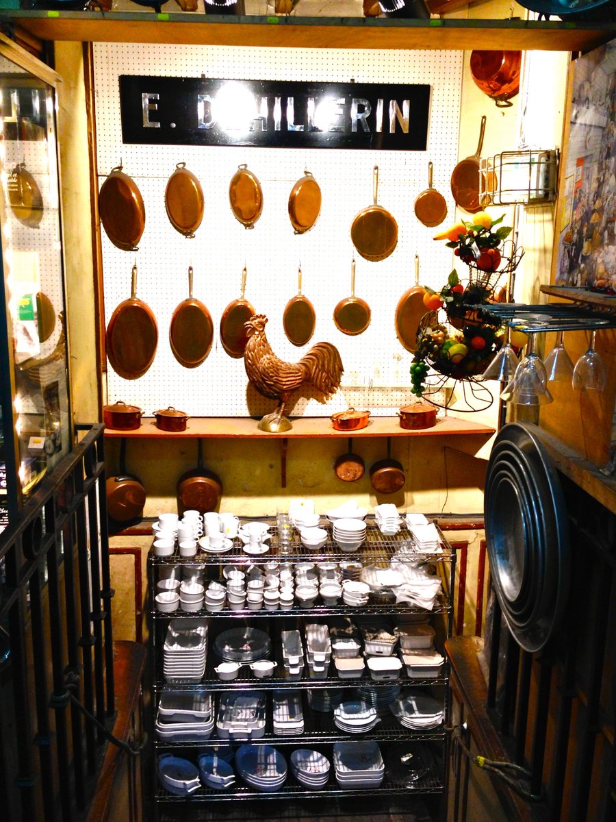 focusonparis's tweet photo. #Chef stop: dating to 1820 this was #JuliaChild's favorite #cookwareshop. #edehillerin #leshalles #gourmetparis www.focusonpariscom https://t.co/hJbMwhgYIQ
