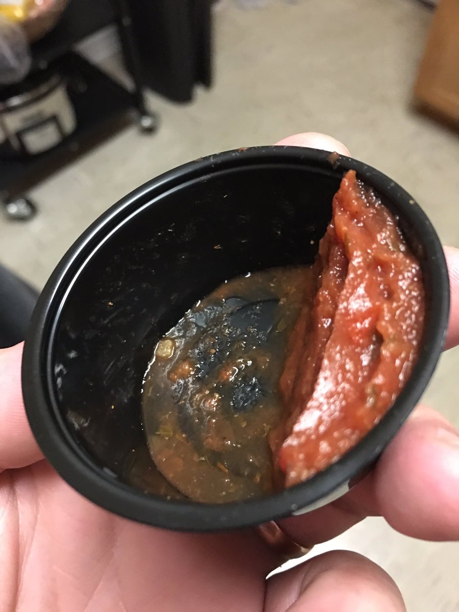 Hey <a href="/tacobell/">Taco Bell</a> 

This is how much salsa you gave me. I'm sure it'll be enough for 1 or 2 chips. #Gracias