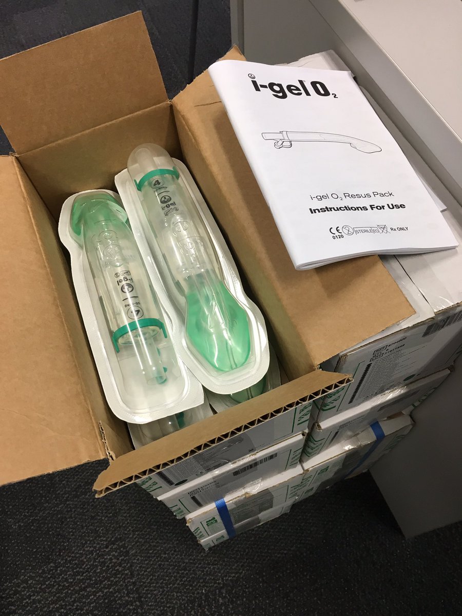 BradMitch85's tweet photo. Yay my @intersurgical I-gel #airways arrived! Time to replace the #LMA in #PARA2002 for #paramedic students @Flinders next year. https://t.co/5LrPNaGiaT