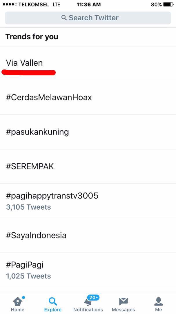Baru ngeh di kasi tau kalo jd trending topic, terimakasih 🙏🏻