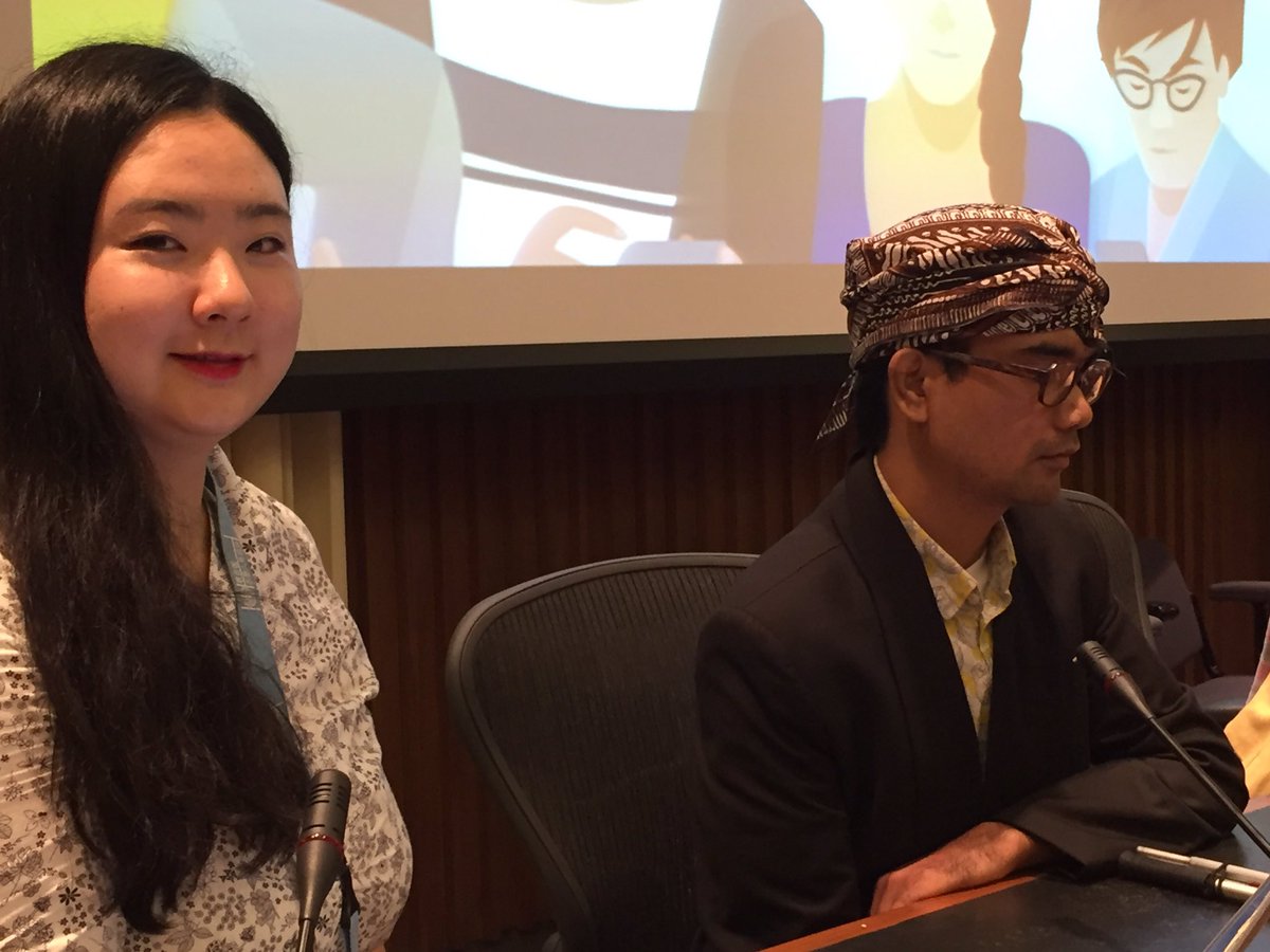 Pkeuleers1's tweet photo. #Youth R the key to accelerate &amp; achieve the #SDGs. We need to create space for them to meaningfully engage in decision making. #Case4Space https://t.co/ZBb8SqzR9J