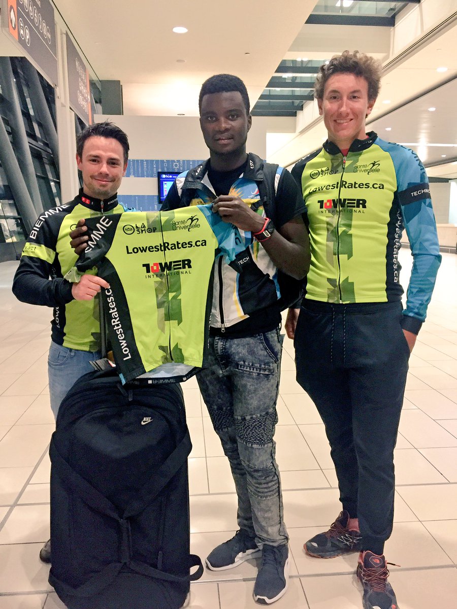 LRcyclingTeam's tweet photo. #Rwanda National Champion arrived in @ottawacity joining @Outaouais #cycling team @LowestRates_ca #WelcomeToTheFamily #BONA #Outaouaisfun https://t.co/S5TohzOlWv