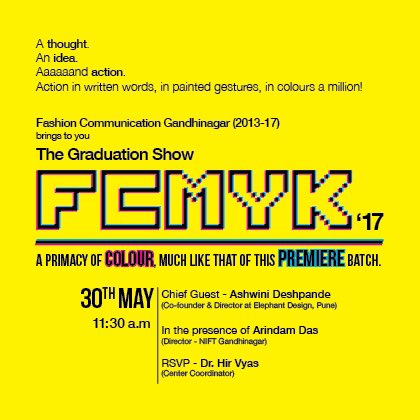 ashwinielephant's tweet photo. Looking forward to interacting with young designers at #premierinstitute #NIFT #NIFTGandhinagar #gradshow #graduation2017 @Elephant_social https://t.co/dhre8CtdqY
