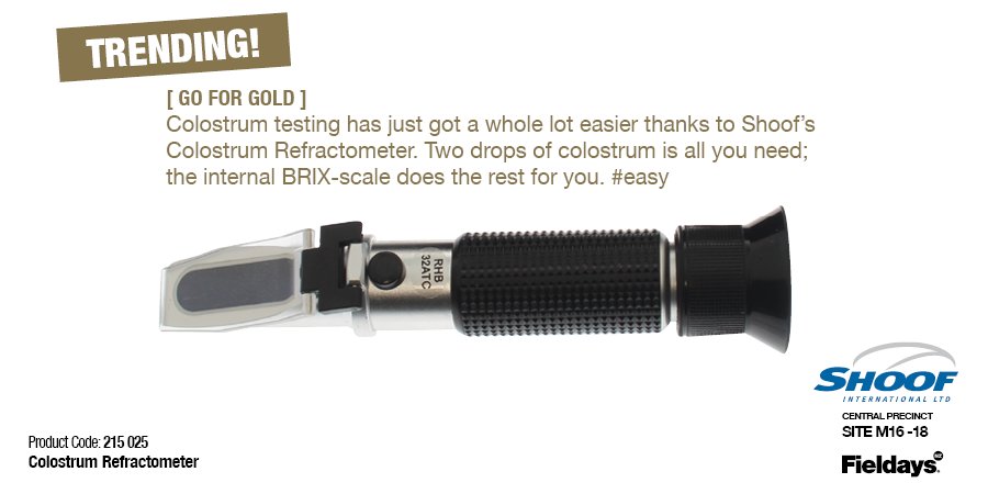 ShoofIntl's tweet photo. Colostrum testing has never been easier. #shoofintl #colostrum #refractometer #BRIX https://t.co/rEEREvhFTc https://t.co/LwcFet2gDB