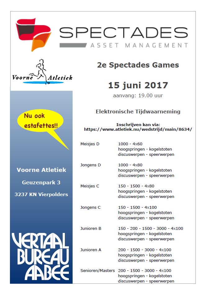 H_deWit's tweet photo. 2e SpectadesGames @VoorneAtletiek 15 juni 2017 met ET.
@Spark_atletiek @cavenergie @AV_Fortuna @avflakkee @RdamAtletiek @longhighpole https://t.co/UK7mqWH2zh