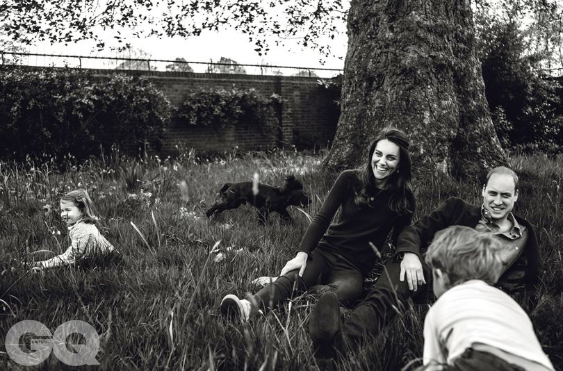 Check out this gorgeous pic of #PrinceWilliam #princegeorge #princesscharlotte &amp; the #DuchessofCambridge for British GQ by Norman Jean Roy!