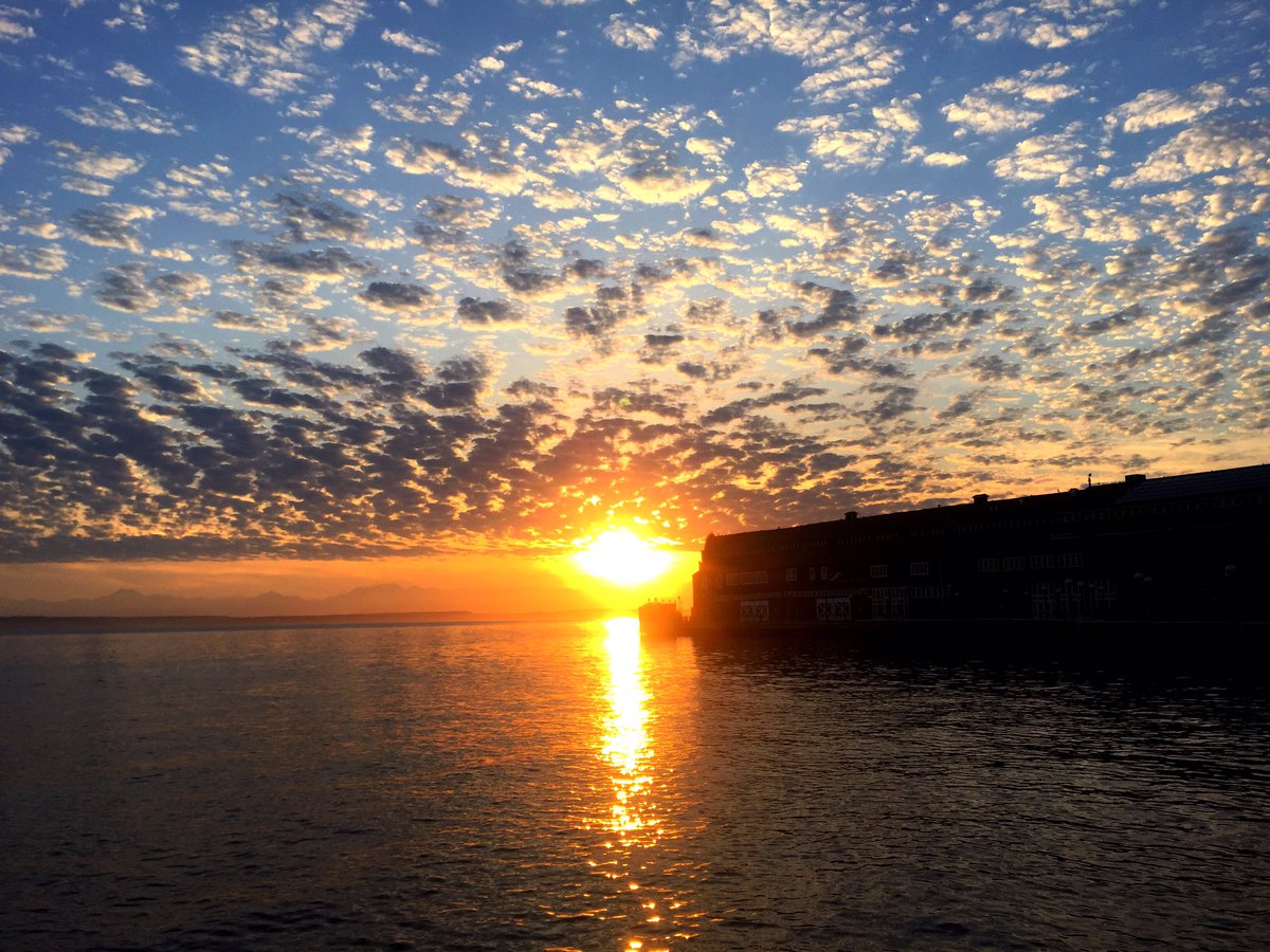 pnw_compass's tweet photo. Breathtaking. 🌤🔥😍 #Seattle #PNWsunset #PNW #Pier57 #CompassOutdoors https://t.co/CXEIoEeuDS