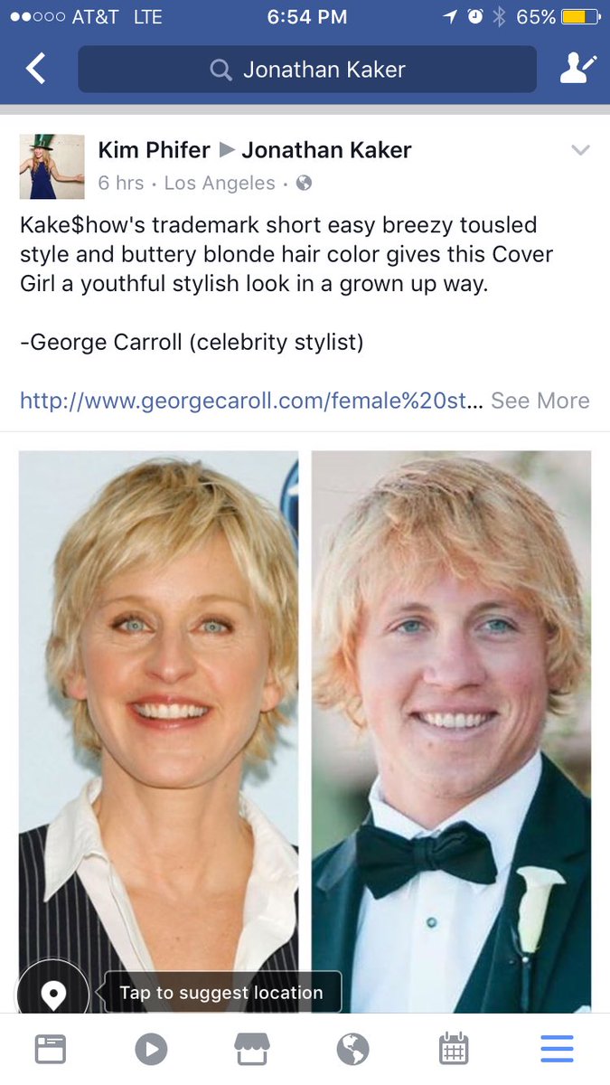 theKaKeShow's tweet photo. @TheEllenShow my friends think I look like you, can I get a retweet? #KakeShow https://t.co/bWB6lgD9KY https://t.co/9990TzO6LO