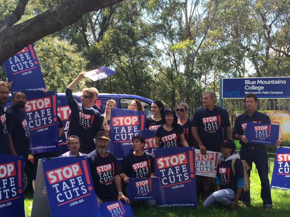 TAFECampaign's tweet photo. Get your local #StopTAFECuts supporters together on National TAFE Day, and send us the pics for our My TAFE page! https://t.co/hzzX2foK6s https://t.co/bjMCKHnzUe