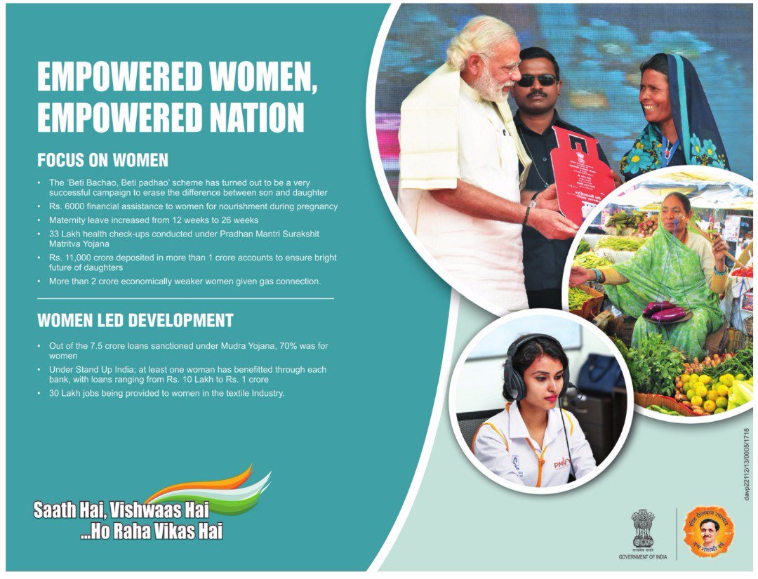 narendramodi's tweet photo. Focus on women-led development. #EmpoweredNari https://t.co/um8jr2Lf9H