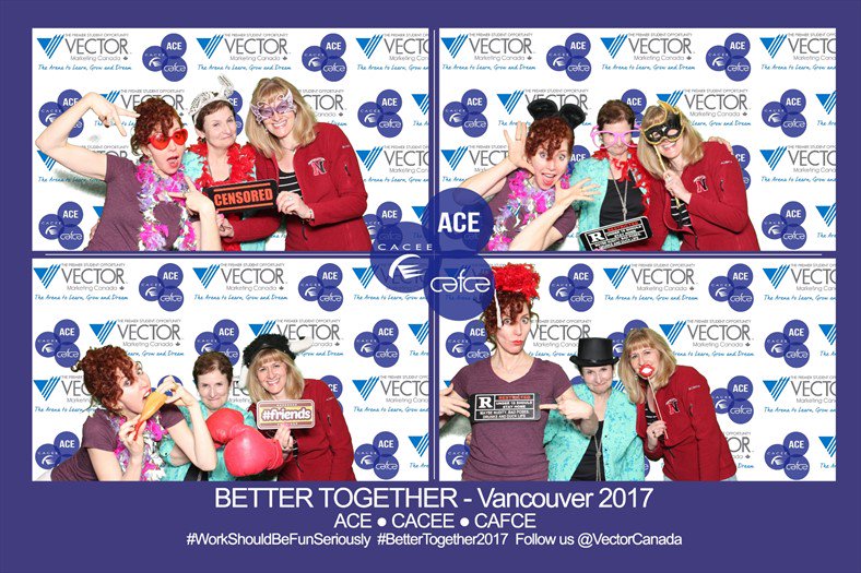 MariaStein1's tweet photo. Better Together - Vancouver 2017 ACE-CACEE-CAFCE #WorkShouldBeFunSeriously #BetterTogether2017 Follow us @VectorCanada #1 https://t.co/NBWzya2gZ2