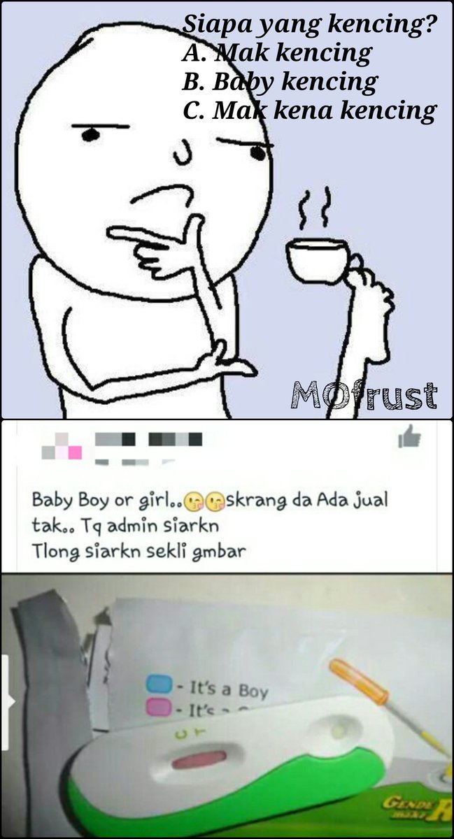 MOfrust's tweet photo. Macam mana nak pakai benda ni? Mak kencing atas strip, baby kencing atas strip atau mak bapak kena kencing sampai habis RM 140.
#kenakencing https://t.co/ZDFMkQJFVS