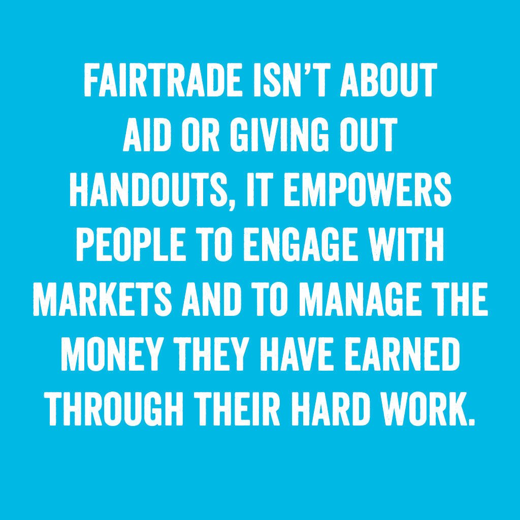Farmers don't want handouts - they just want a fair price for their hard work. #fairtrade