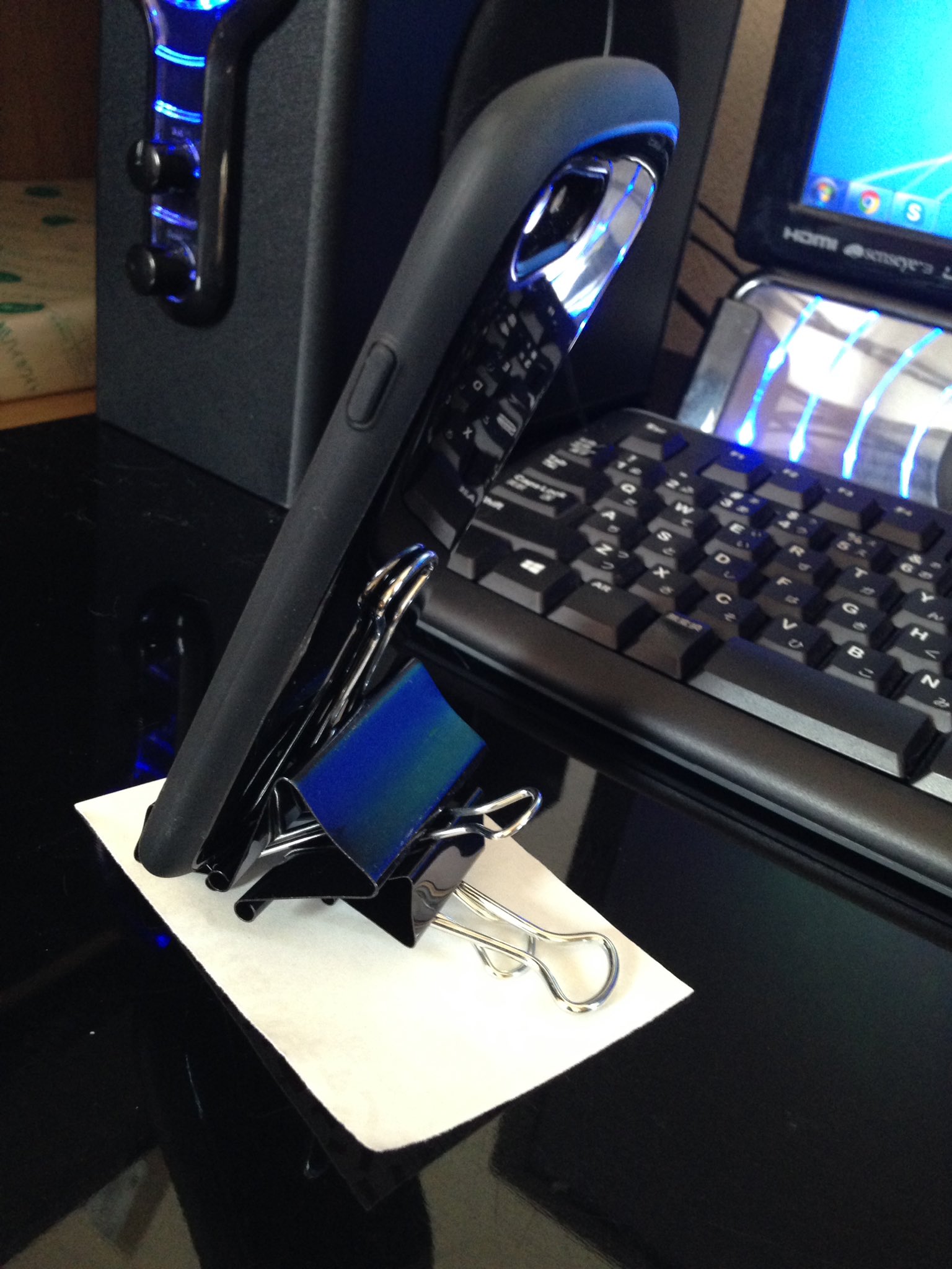 るの ダブルクリップでスマホスタンド T Co Fqv1w8qapw Twitter