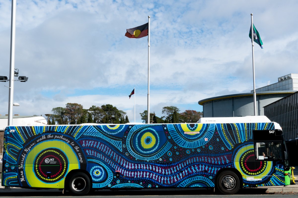This bus wrap was launched today as part of National Reconciliation Week 2017, representing the TCCS Reconciliation Action Plan.