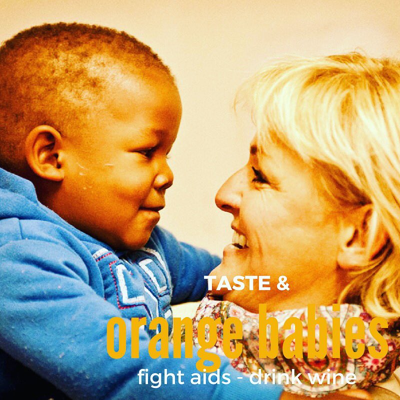 Taste en #orangebabies slaan de handen ineen! Kom je langs onze wijnbar dit weekend? #fighthiv #drinkwine #wijnbar