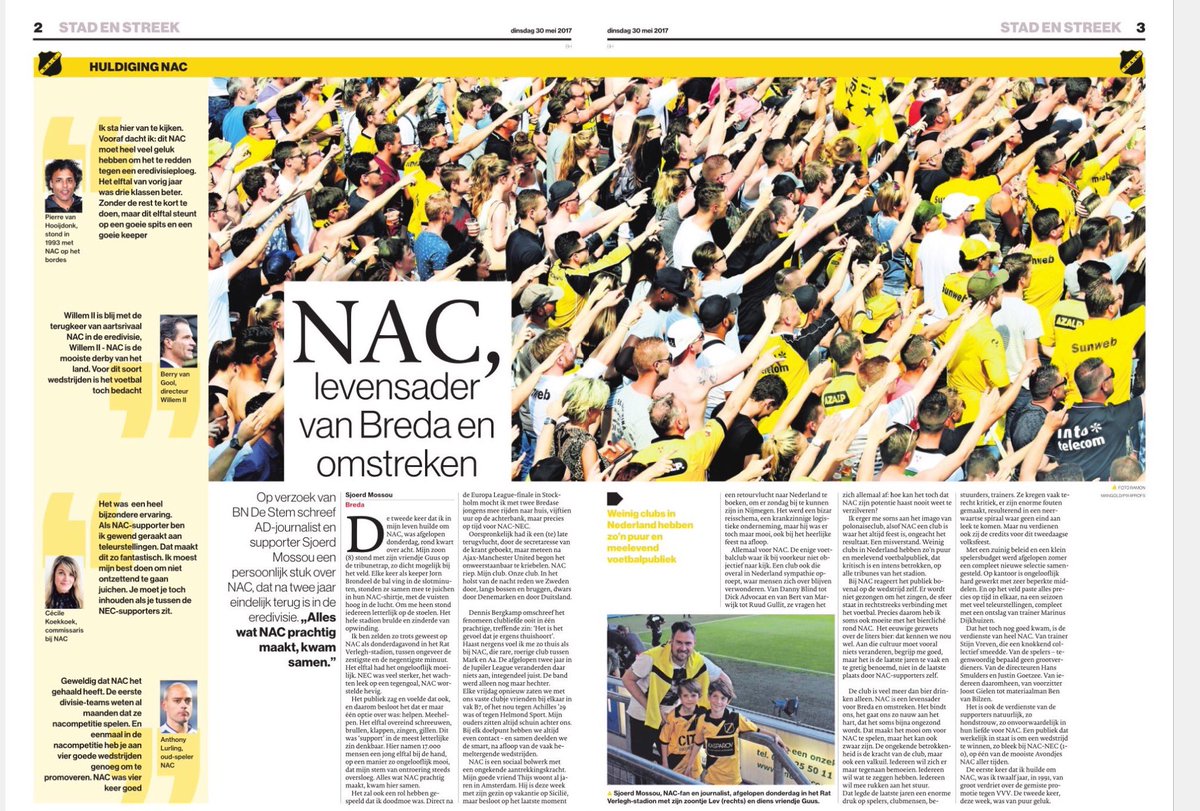 Op verzoek van <a href="/BNDeStemBreda/">BN DeStem Breda</a> schreef ik een persoonlijk verhaal over <a href="/NACnl/">NAC Breda 💛🖤</a>. Bij deze.