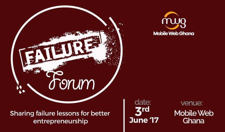 eGotickets's tweet photo. ♛ Failure Forum #Ghana  @MobileWebGhana  https://t.co/0qpgmO8COo cc  #FailureForum https://t.co/aHTUzcm0Yi