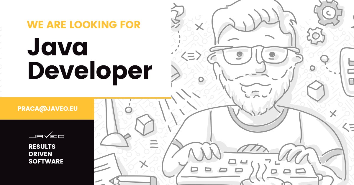 javeo_eu's tweet image. We&apos;re looking for Java Developers! 💻💻💻 More info: praca@javeo.eu #JAVEO #JAVA #SoftwareDevelopment #hiring