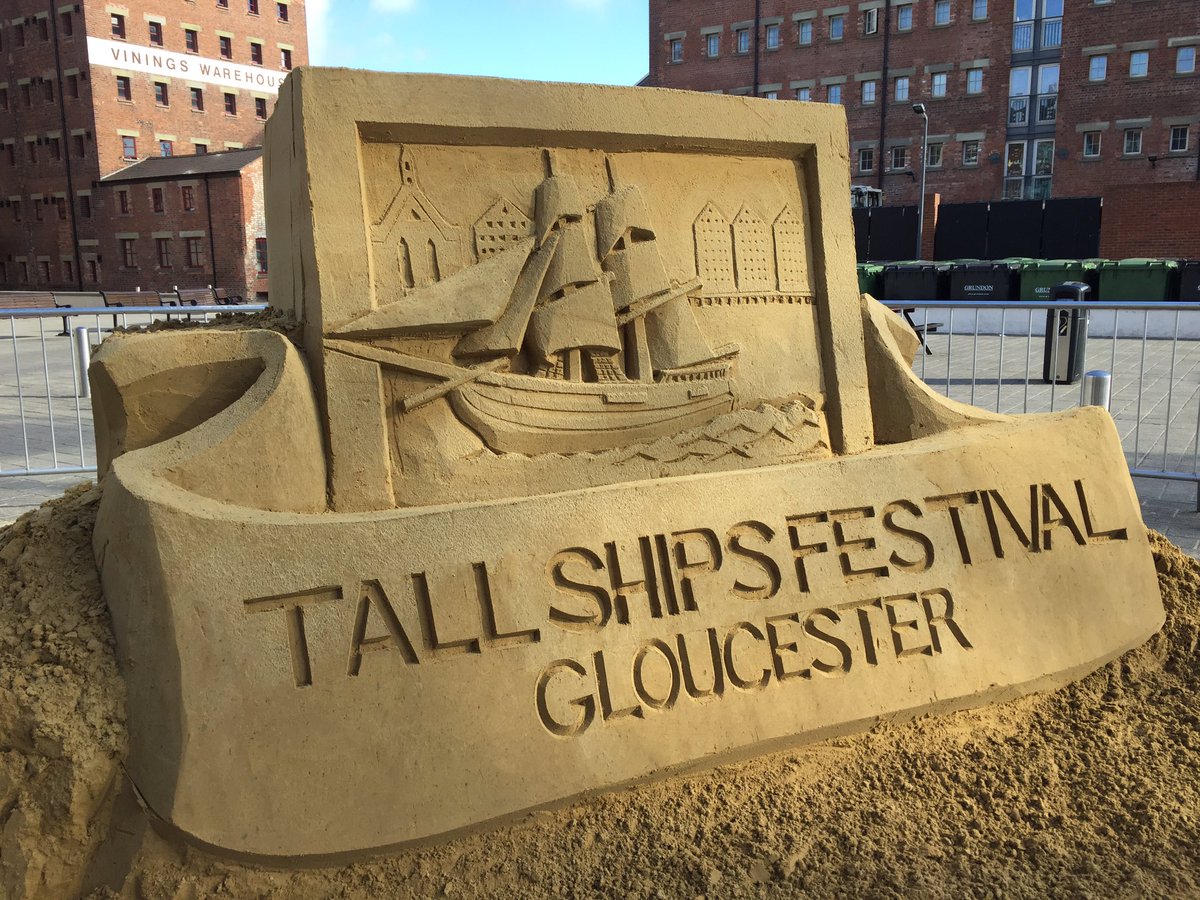 Love this sand sculpture! @GloucesterDocks @BBCGlos #TallShipsFestival #Gloucester