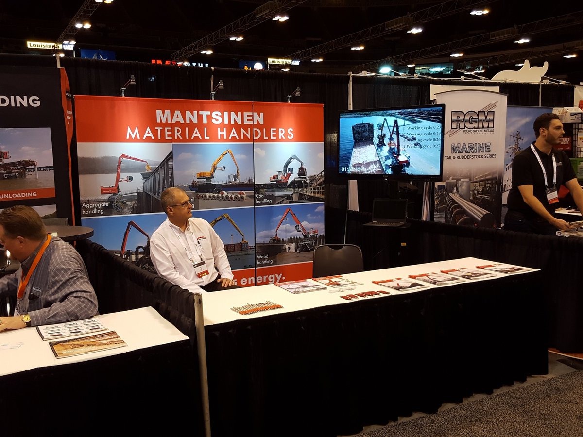 #Mantsinen #InlandMarineExpo, Saint Louis, MO, USA, 22.-24.5.
#materialhandler #ohiocat