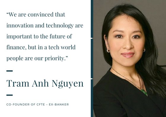 CFTE_Edu's tweet photo. One of our co-founders is @TramANguyen. She moved her career from #Banking to #Entrepreneurship. https://t.co/bYIUAJQhDv #Fintech #Education https://t.co/vOQAcsC9ak