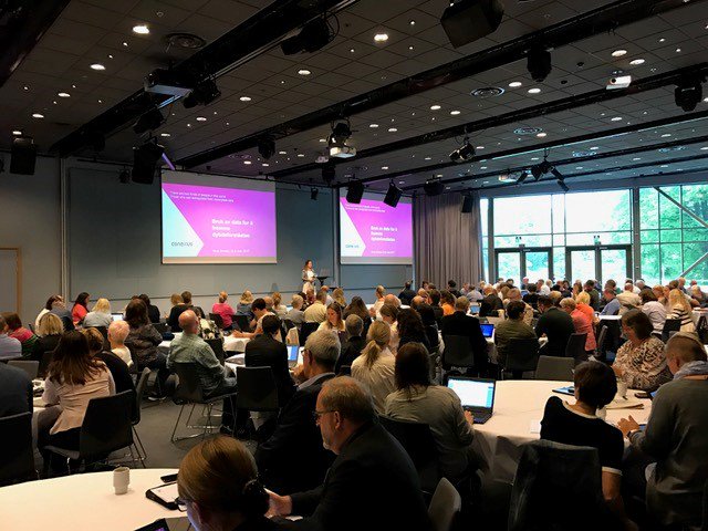 DLS dag 2: @ninasmeby spennende foredrag om bruk av data for å fremme dybdeforståelse. #deeplearningsociety #conexusengage #digitalisering
