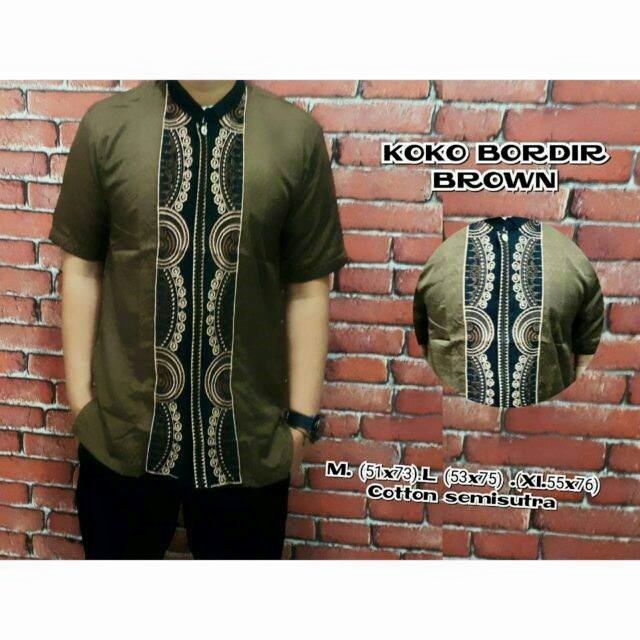Koko Bordir Brown 2017
☑Harga Rp.100 Rb
☑Kualitas Bahan Semi Sutra
☑Pemesanan Via WA ☎ 088218223917 || BB: D4457F3A
☑Ready Stock Siap Kirim