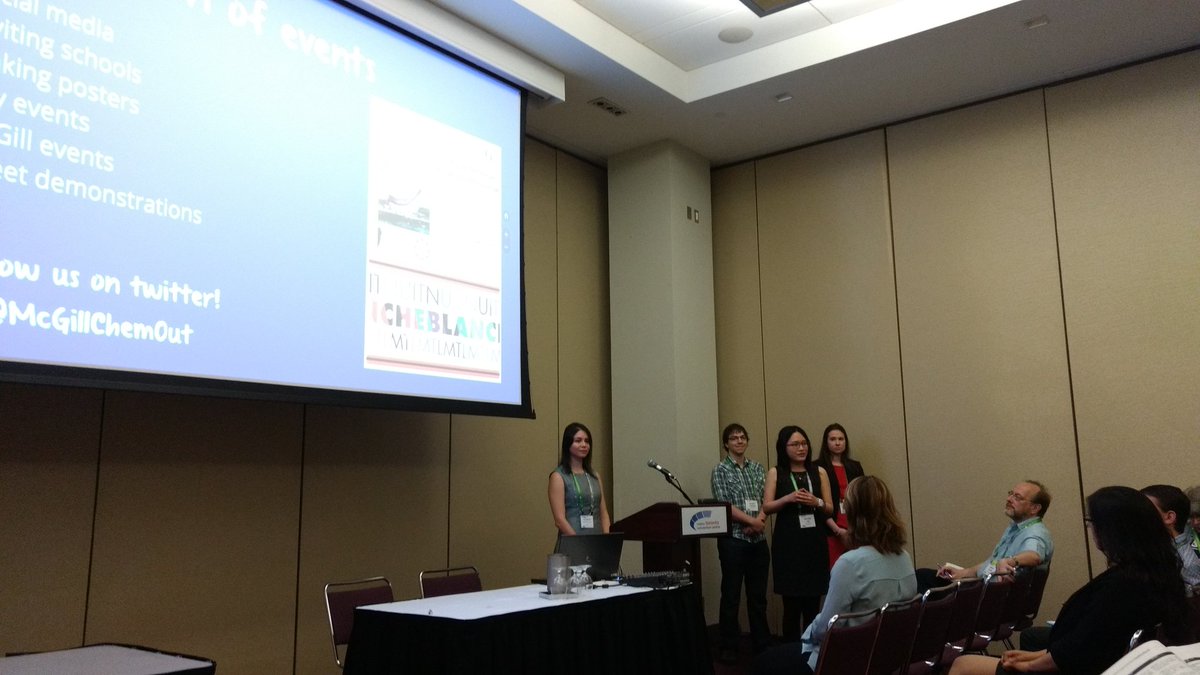 McGillChemOut's tweet photo. Presenting at the 100th CSC meeting in Toronto about the program #CSC2017 https://t.co/AEsZitliHm