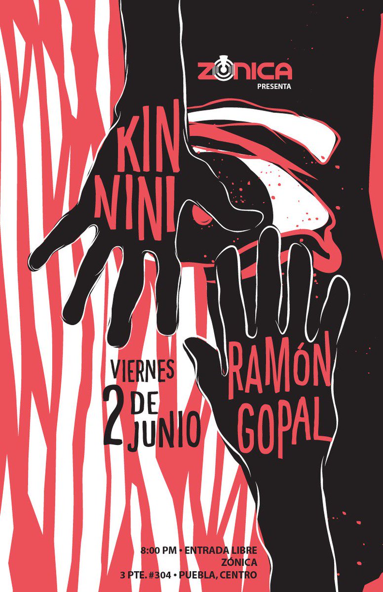 Se parte de esta noche sensacional #KinNini #RamonGopal. #EntradaLibre. 02.06.17/20:00 hrs.
