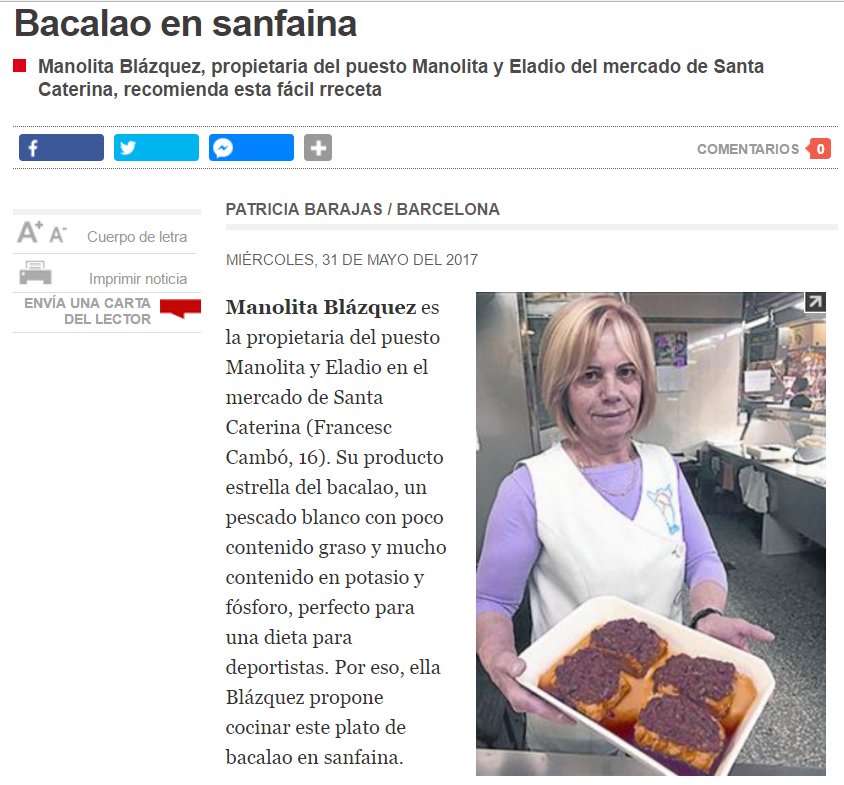 La Manolita des del <a href="/mdsantacaterina/">mercatsantacaterina</a> ens proposen aquest fàcil recepta a base de #bacallà que publica <a href="/elperiodico/">El Periódico</a> > ow.ly/NW6X30c9jEB