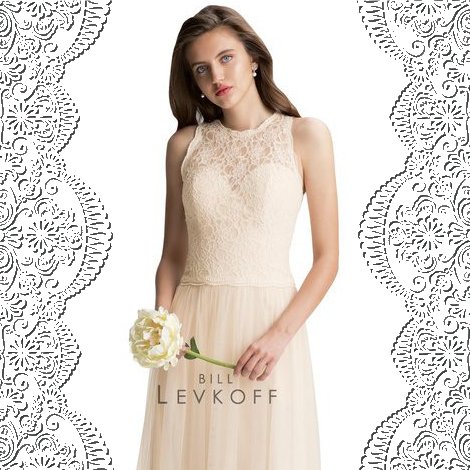 ClassyConceptsB's tweet photo. This bridesmaid gown from Bill Levkoff is so elegant! Cascading english netting, lace & weetheart neckline. #bridesmaidinspo #classyconcepts https://t.co/ajc2mHWca7