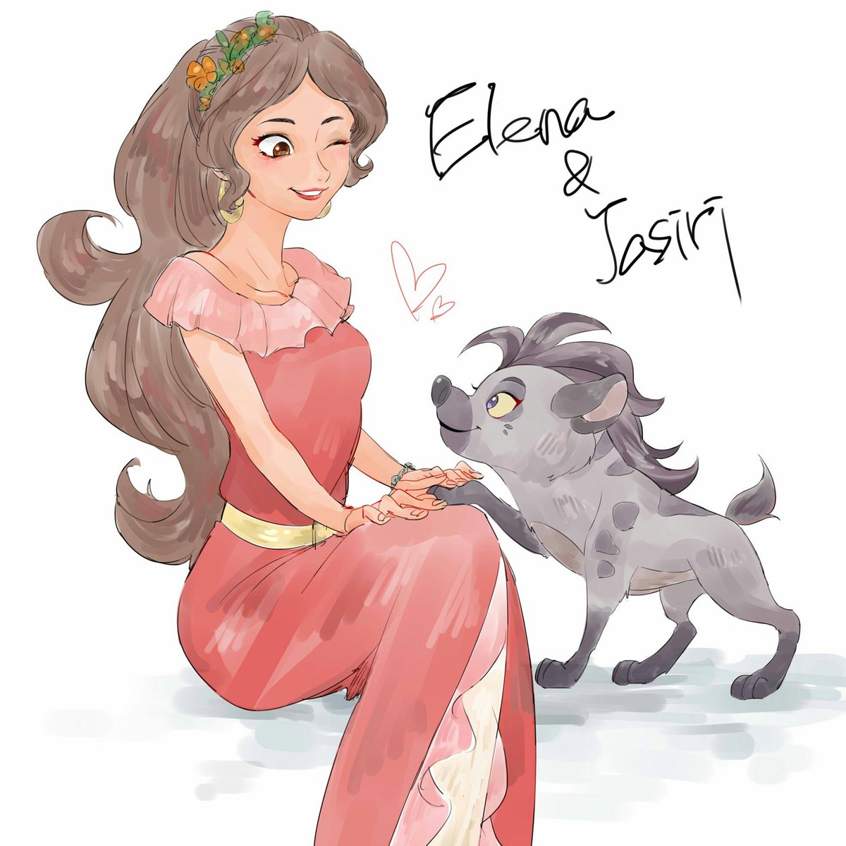 ライオン ガード Ar Twitter プロフィールの更新のお知らせ 新しいプロフィール画像 さっそくぷもさんが描いたジャスィリとエレナの画像を出させていただきました