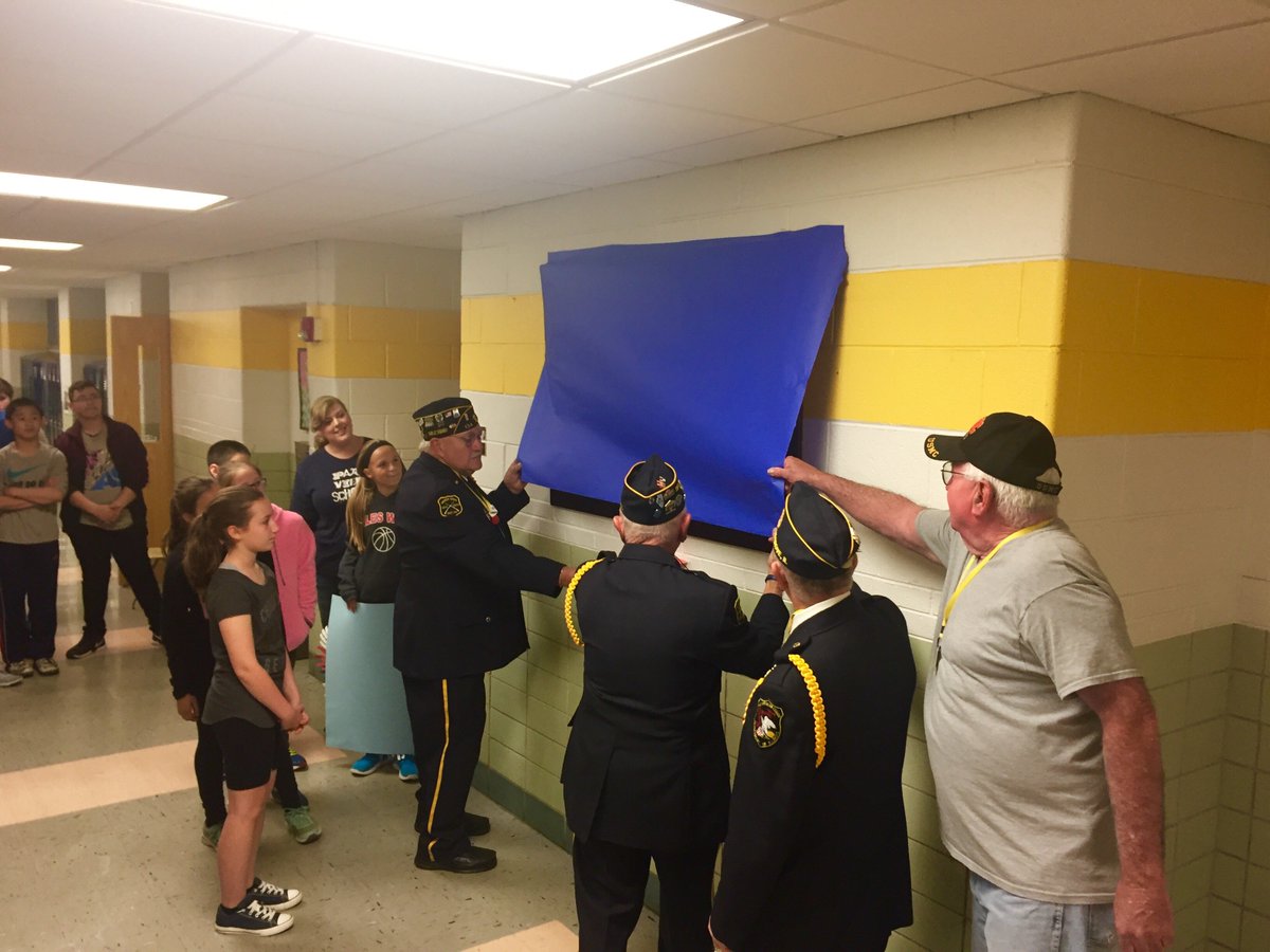 The Mosaic Club was joined by veterans for the big reveal. Thank you to Mrs. Minelli and The Mosaic club for creating this beautiful piece.