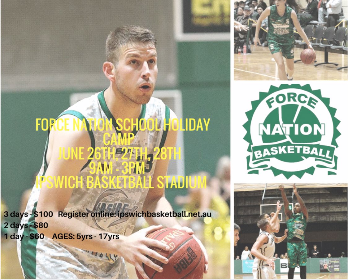 Register now at ipswichbasketball.net.au #ForceBasketball