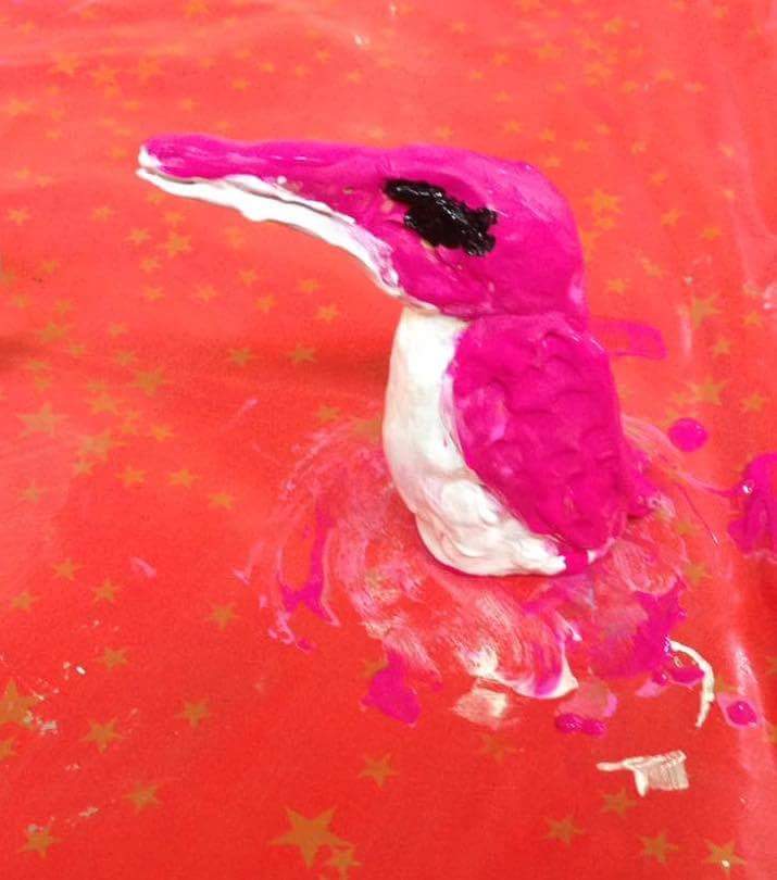 Escape_Changing's tweet image. Pink birds are chirping at #CraftyClub! @Escape_Arts #artsinhealth #weeklyworkshops @SYDNICentre @LeamingtonHour