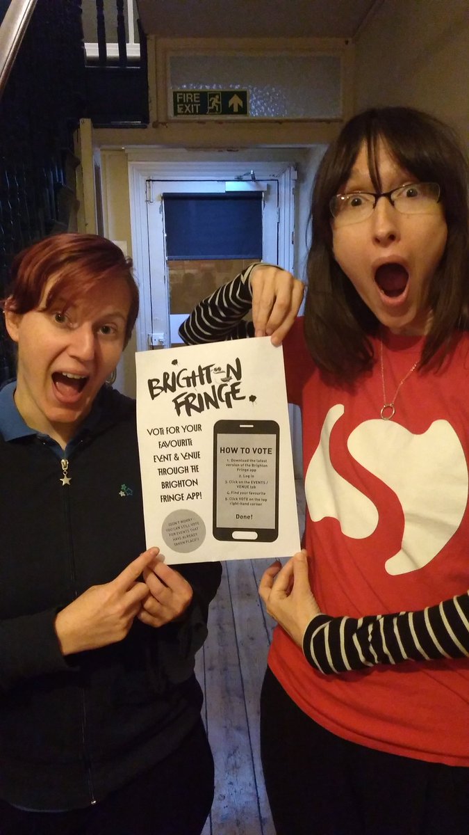 SweetVenuesBtn's tweet image. Where does the time go, less than a week left @brightonfringe, but there's still time to vote for your fave events and venue! #sweetteam