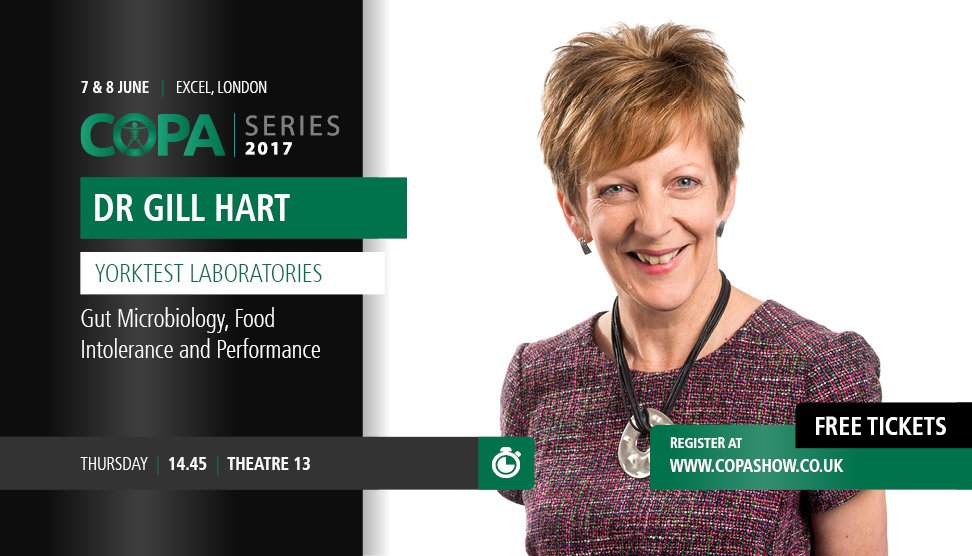 Join Gill Hart at #COPA17 for her fascinating seminar about gut microbiology and food intolerance. Learn more here: bit.ly/2qWeC8d