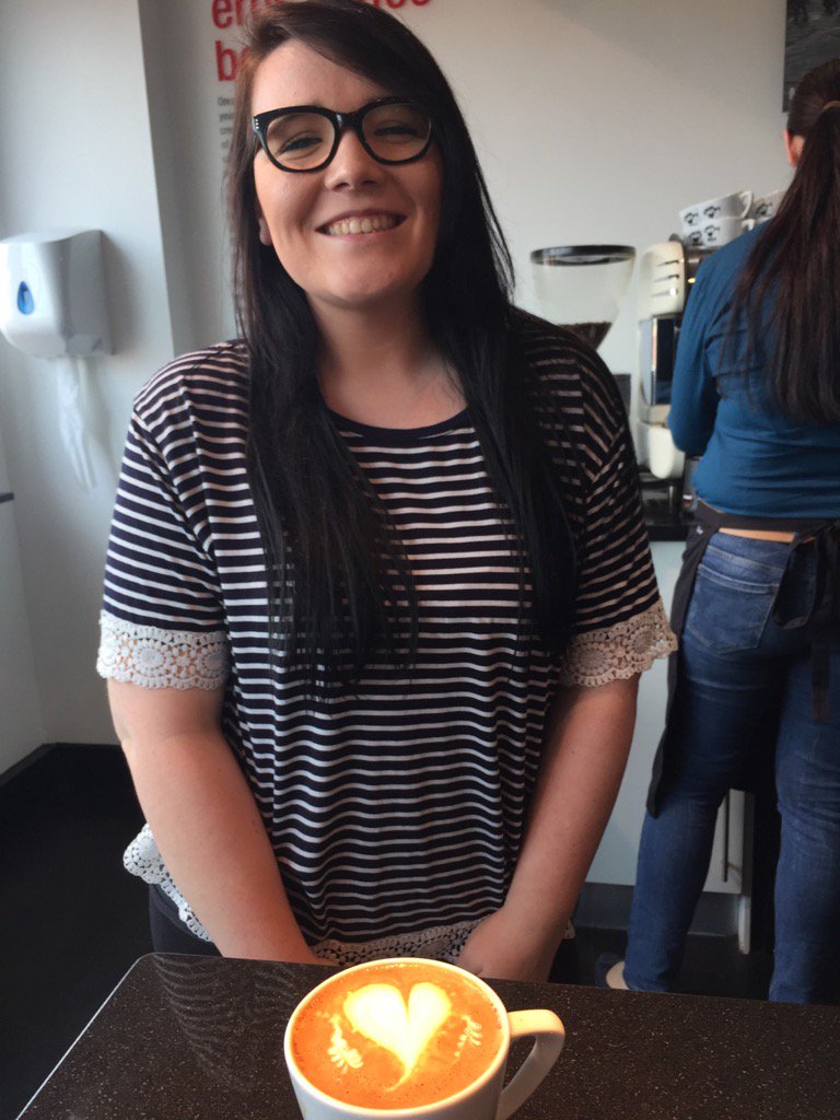 Kayleigh practicing before the iss latte art smackdown# iss <a href="/Foodexcellence/">Nickell’s Blossoming Garden</a>