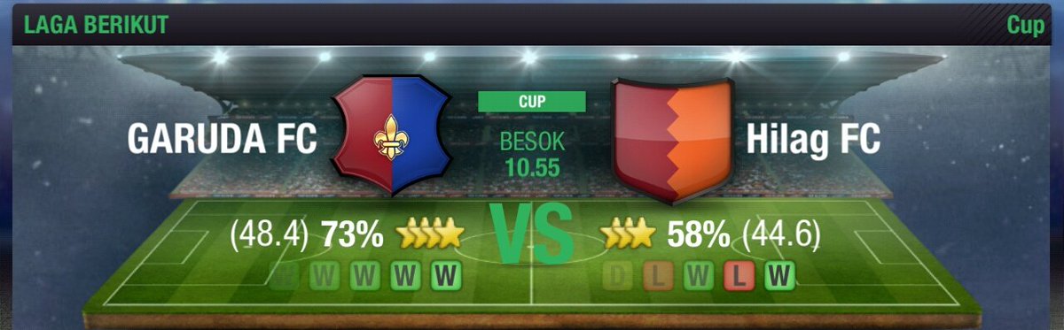 HilagFC's tweet photo. Laga Berikutnya Leg ke-1 Babak ke-32 Cup Top Eleven

🏆 Garuda FC v Hilag FC
📆 31 May 2017
🕚 10.55 WIB
🏟 ABDUL FC'S Stadium

#HFC #TopEleven https://t.co/LrPNvzfGrf